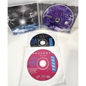 For PC Descent 3 Retro Game (1999) Disc 1, 2 & Mercenary l Shooter l Lot Of 3